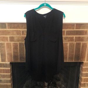 Black chiffon Torrid top